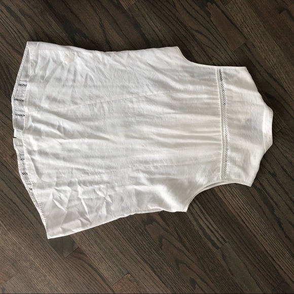 Tristan White Tuxedo Style Blouse - Picture 5 of 6